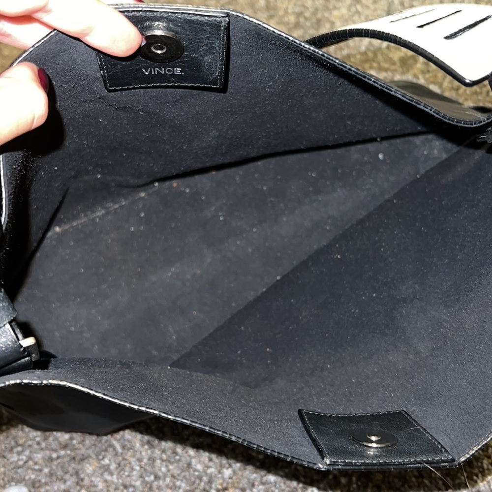 Vince Black Shoulder Bag - Picture 9 of 14
